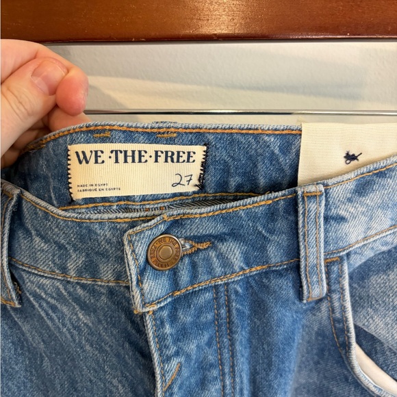 We The Free Good Luck Barrel Jeans Size 27 NWT - Ultra Light Beam - Picture 8 of 13
